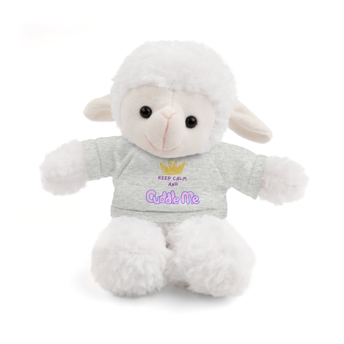 Cuddle Critters 8" Plushie | Keep Calm and Cuddle Me soft toy Ash Sheep 8"