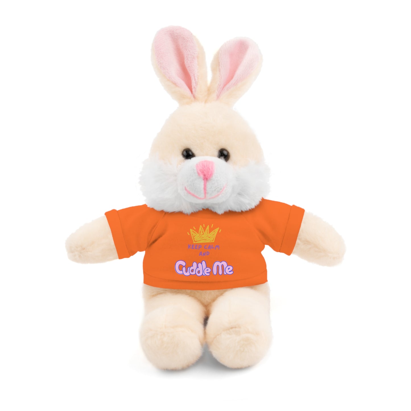 Cuddle Critters 8" Plushie | Keep Calm and Cuddle Me soft toy Orange Bunny 8"