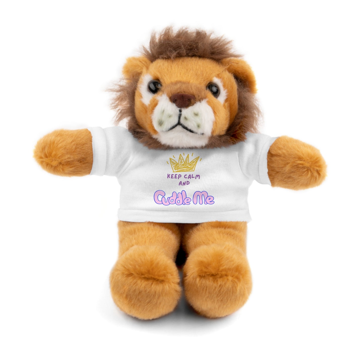 Cuddle Critters 8" Plushie | Keep Calm and Cuddle Me soft toy White Lion 8"