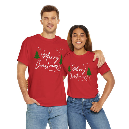 Merry Xmas Jolly Santa Tree Tee