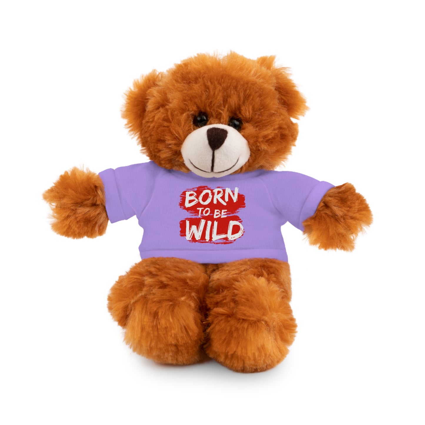 Cuddle Critters 8" Plushie | Born to be Wild soft toy Lavender Bear 8"