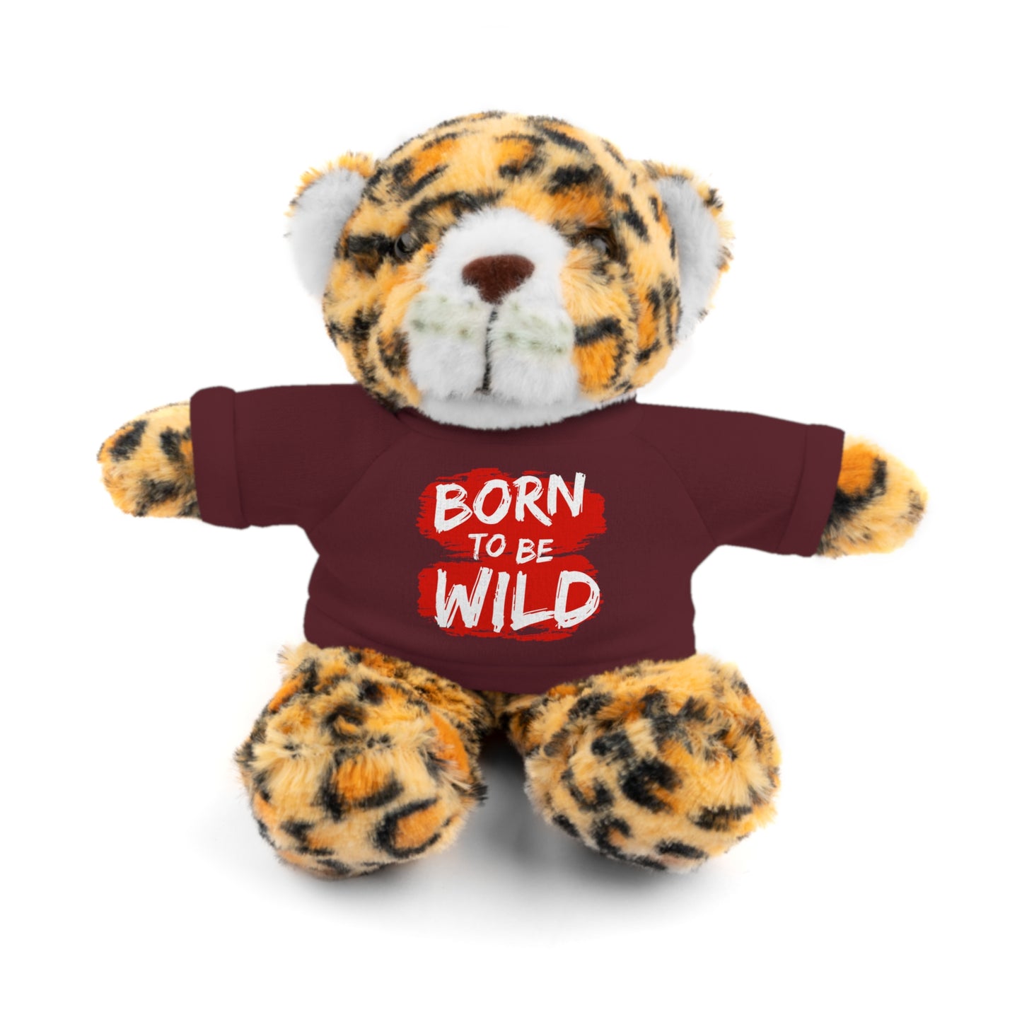 Cuddle Critters 8" Plushie | Born to be Wild soft toy Maroon Jaguar 8"