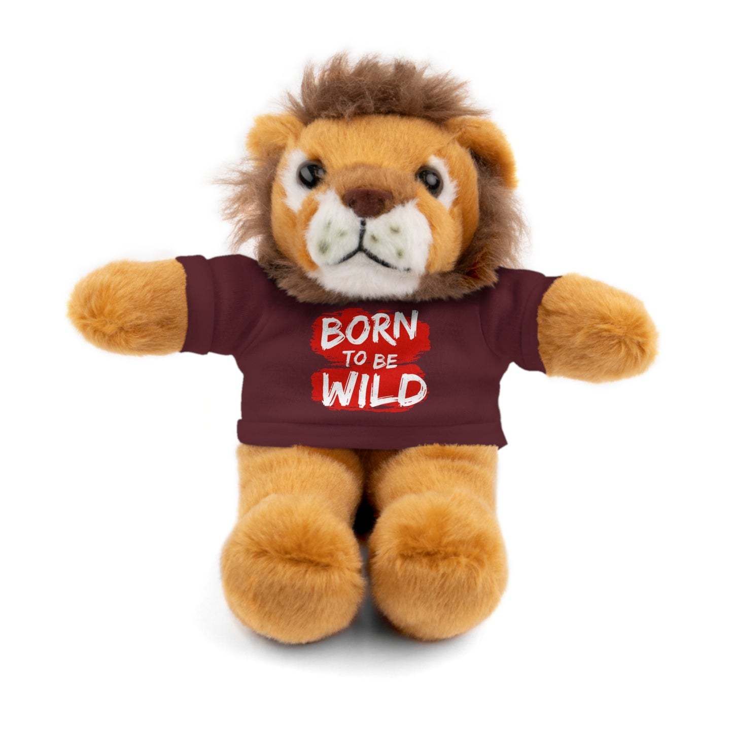 Cuddle Critters 8" Plushie | Born to be Wild soft toy Maroon Lion 8"