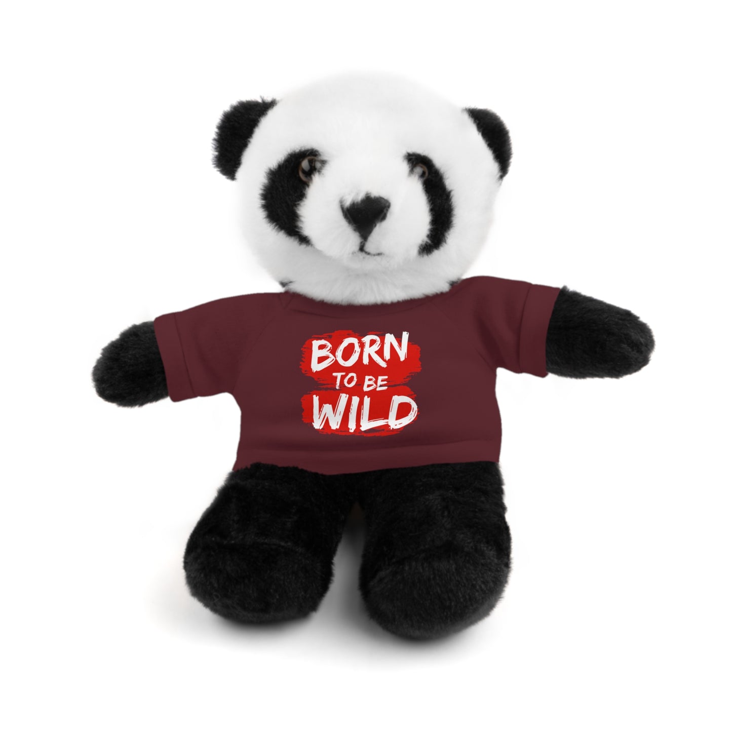 Cuddle Critters 8" Plushie | Born to be Wild soft toy Maroon Panda 8"