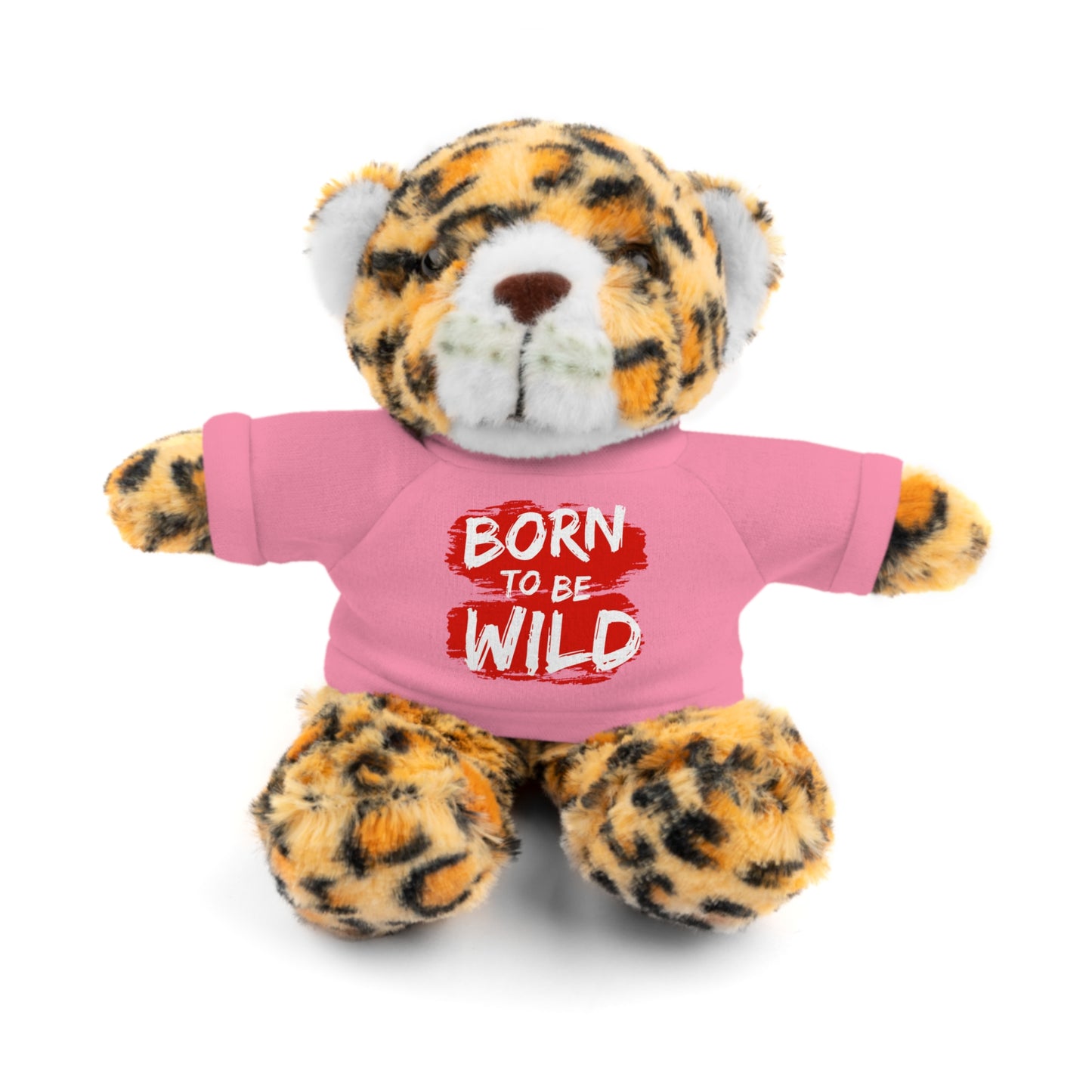 Cuddle Critters 8" Plushie | Born to be Wild soft toy Pink Jaguar 8"