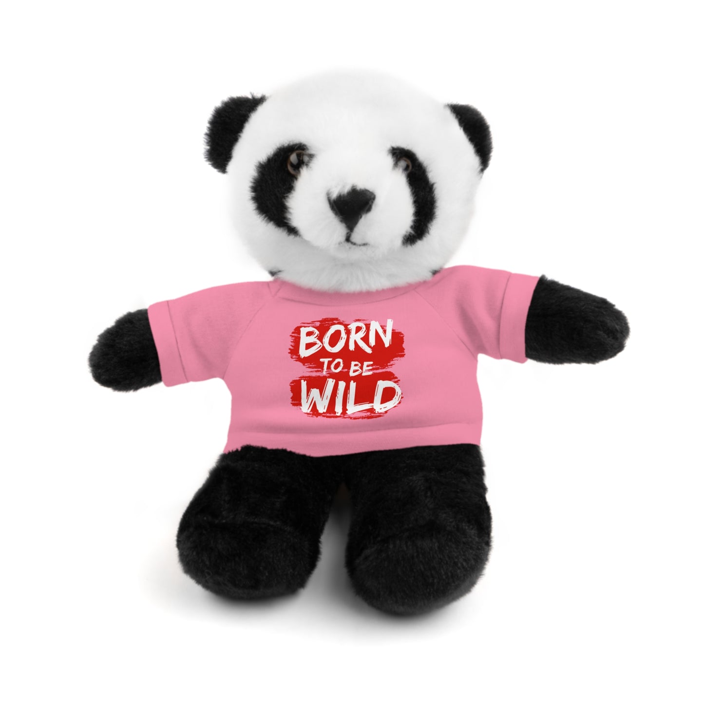 Cuddle Critters 8" Plushie | Born to be Wild soft toy Pink Panda 8"