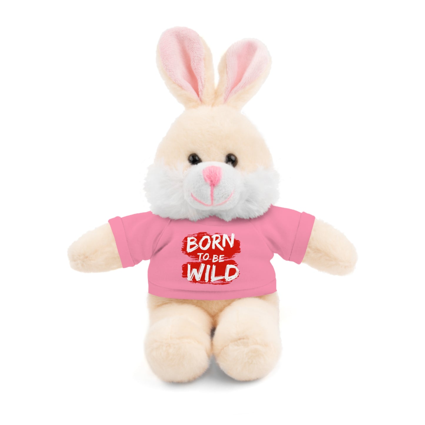 Cuddle Critters 8" Plushie | Born to be Wild soft toy Pink Bunny 8"