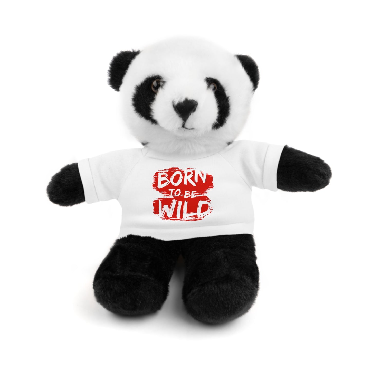 Cuddle Critters 8" Plushie | Born to be Wild soft toy White Panda 8"