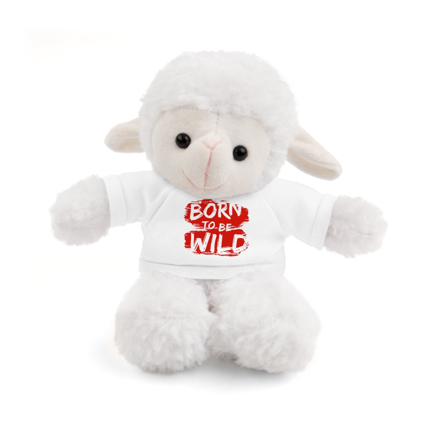 Cuddle Critters 8" Plushie | Born to be Wild soft toy White Sheep 8"