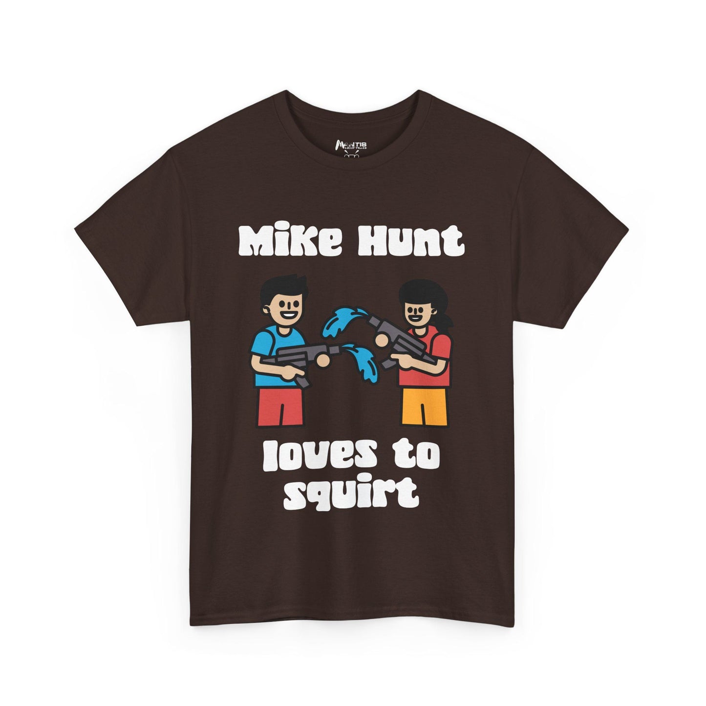 Dark chocolate tee using water fights to deliver pure filth
