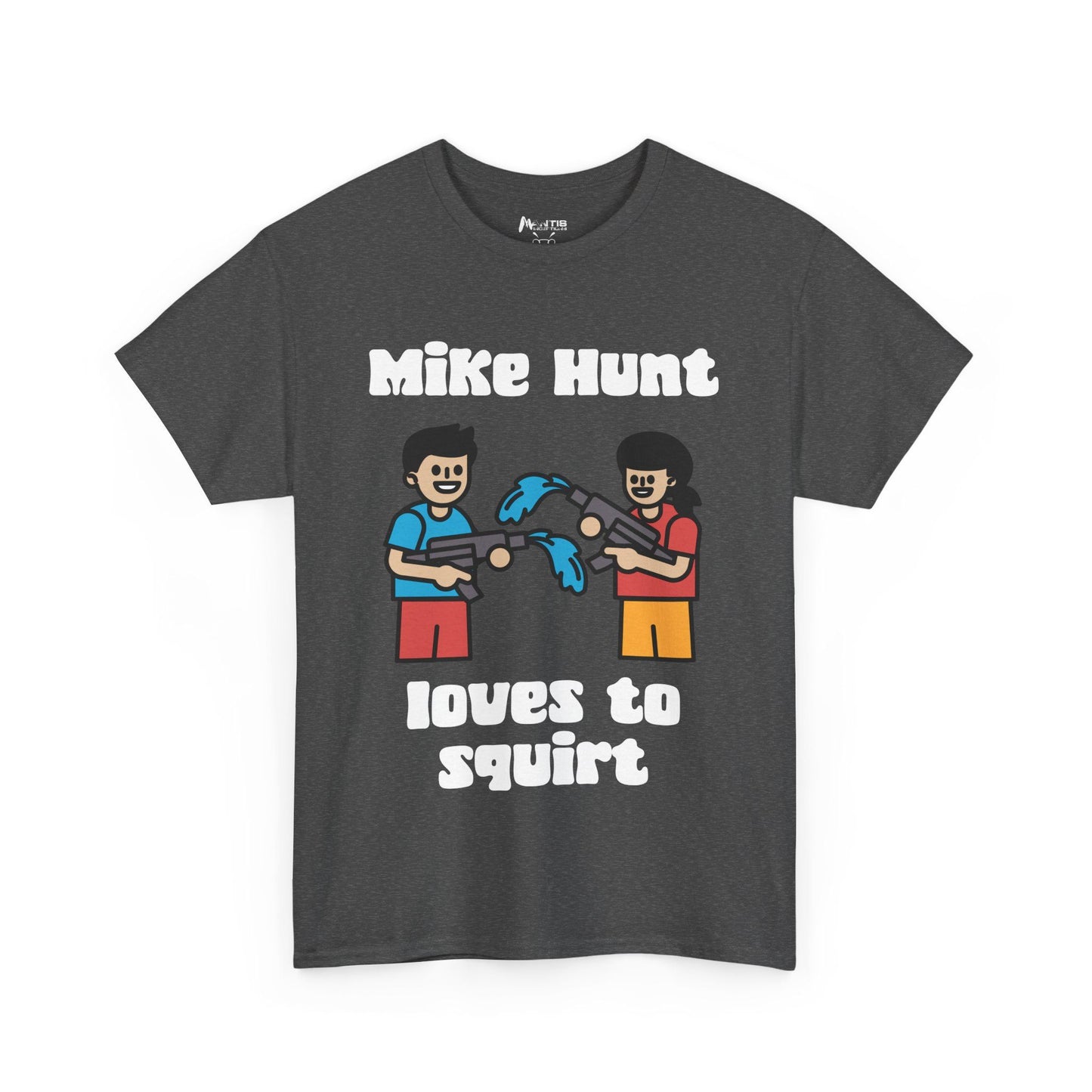 Dark heather shirt where innocence ends and innuendo begins