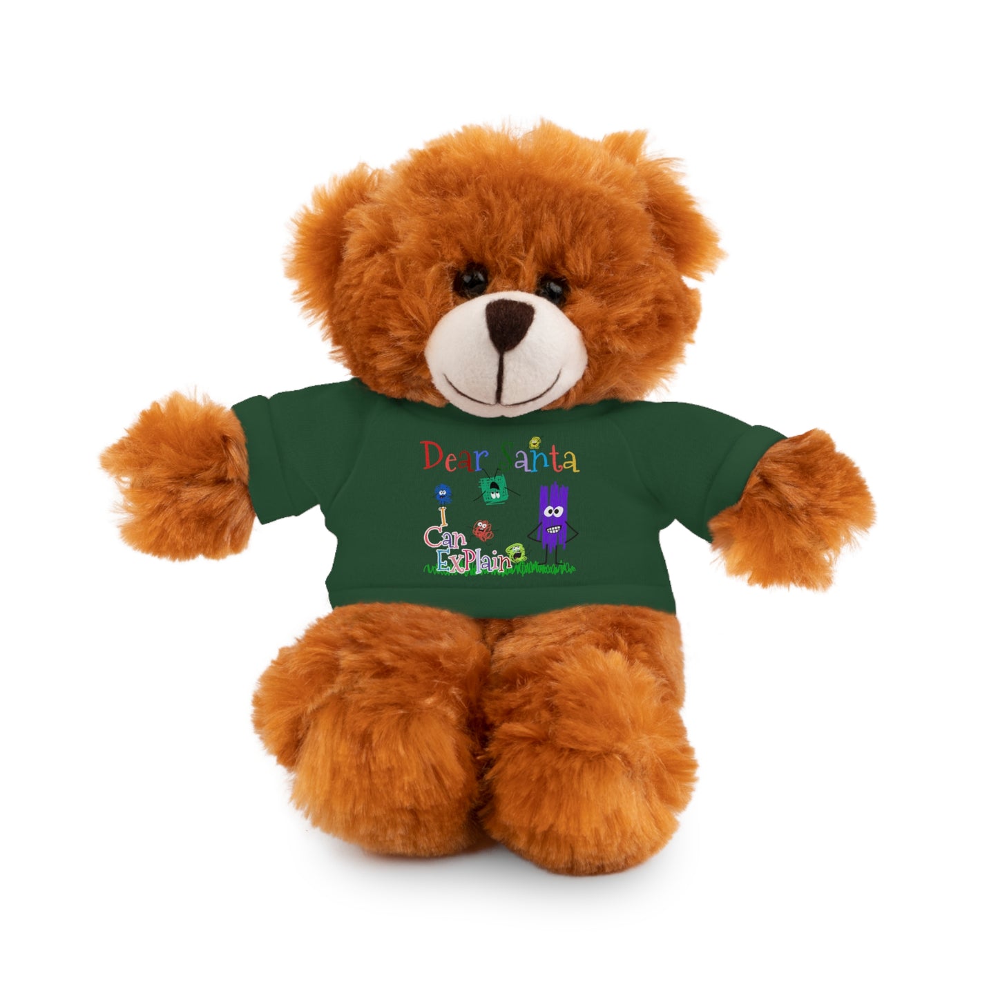 Cuddle Critters 8" Plushie | Dear Santa I can Explain soft toy Forest Green Bear 8"