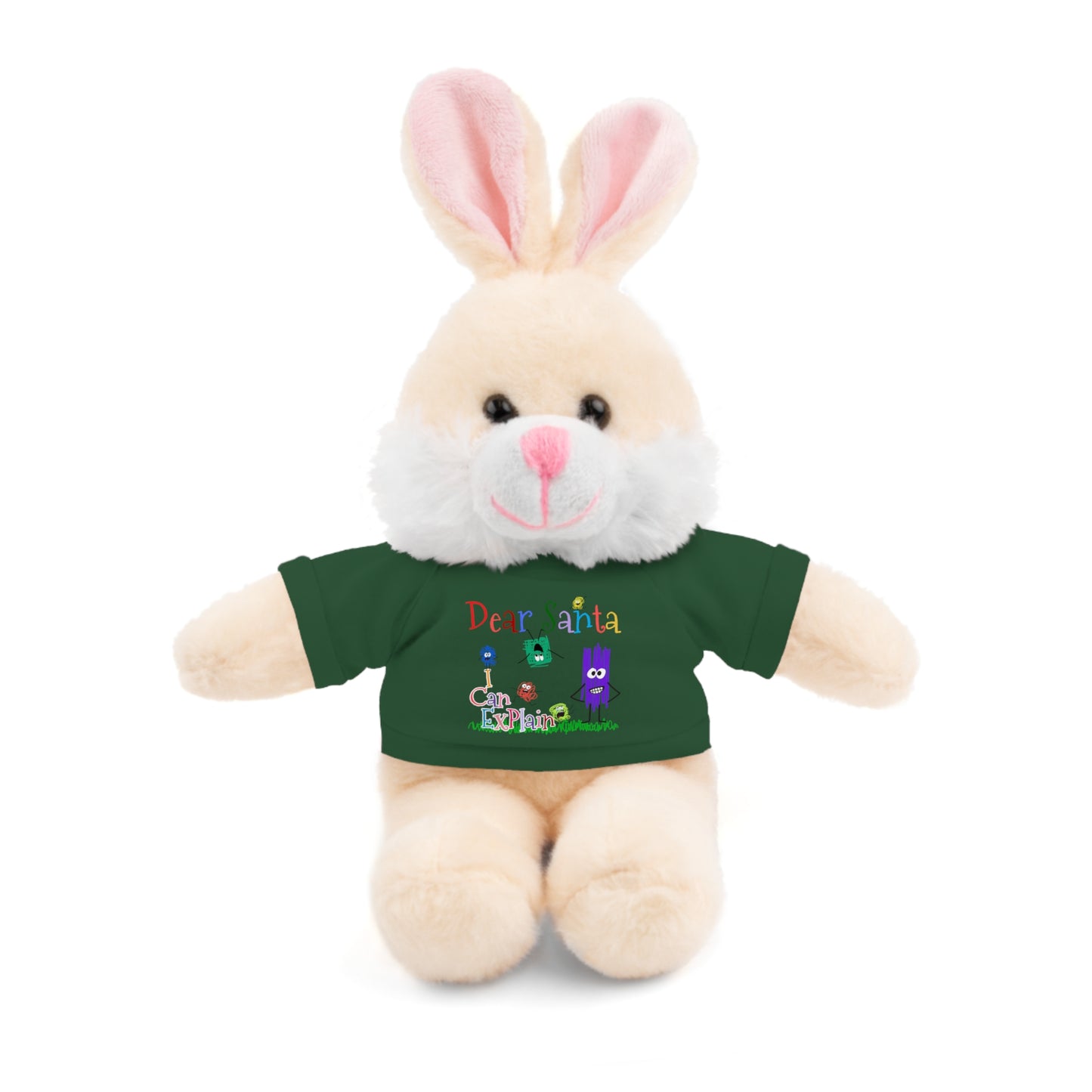 Cuddle Critters 8" Plushie | Dear Santa I can Explain soft toy Forest Green Bunny 8"