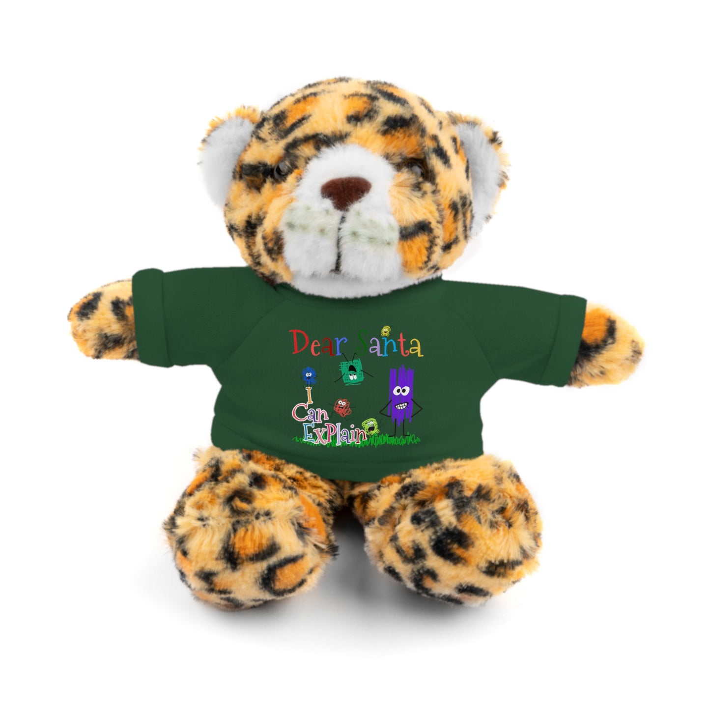 Cuddle Critters 8" Plushie | Dear Santa I can Explain soft toy Forest Green Jaguar 8"