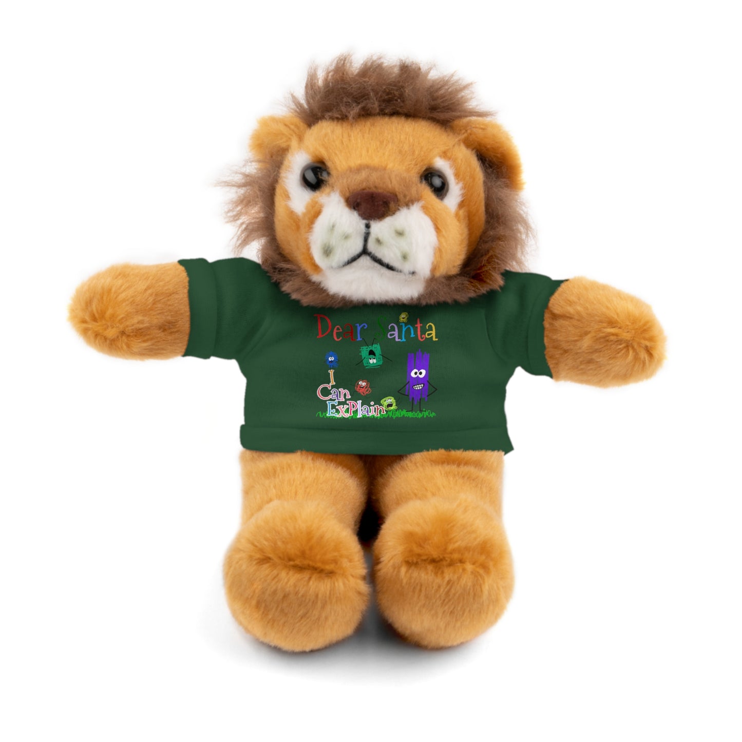 Cuddle Critters 8" Plushie | Dear Santa I can Explain soft toy Forest Green Lion 8"