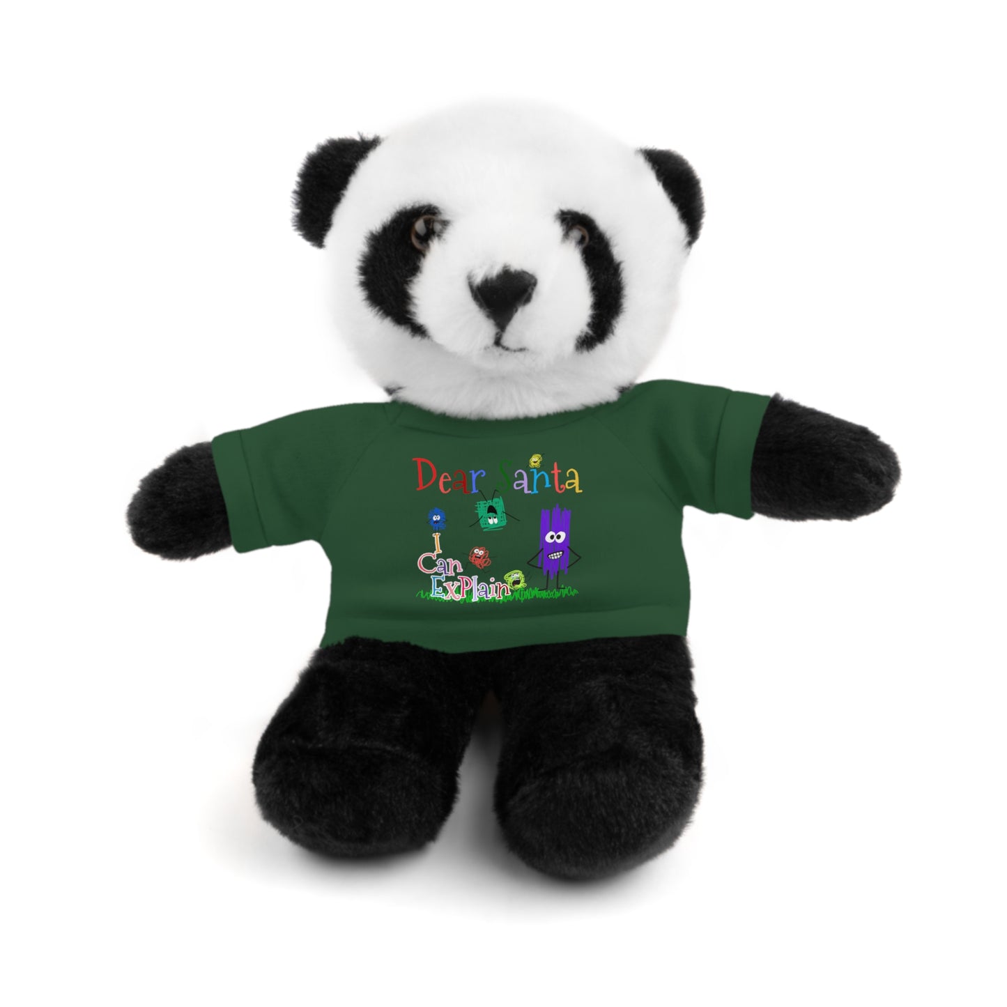 Cuddle Critters 8" Plushie | Dear Santa I can Explain soft toy Forest Green Panda 8"