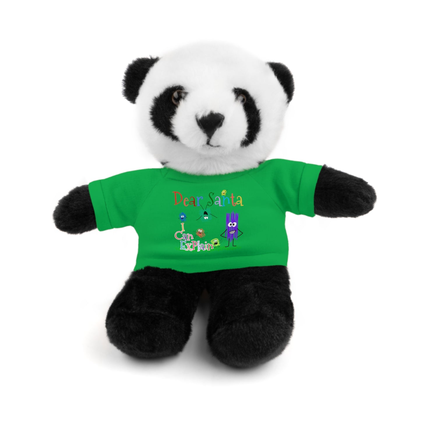 Cuddle Critters 8" Plushie | Dear Santa I can Explain soft toy Irish Green Panda 8"