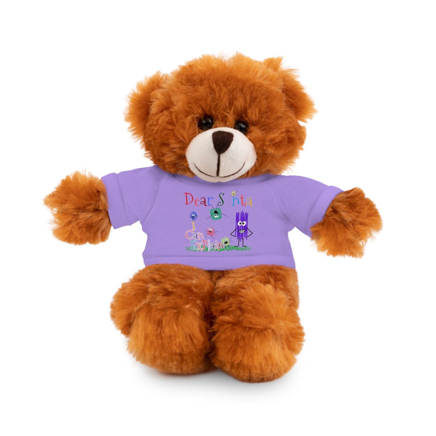 Cuddle Critters 8" Plushie | Dear Santa I can Explain soft toy Lavender Bear 8"