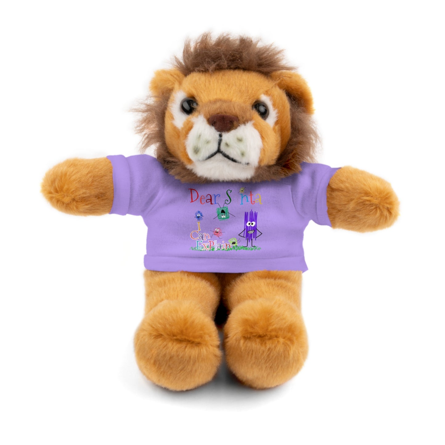 Cuddle Critters 8" Plushie | Dear Santa I can Explain soft toy Lavender Lion 8"