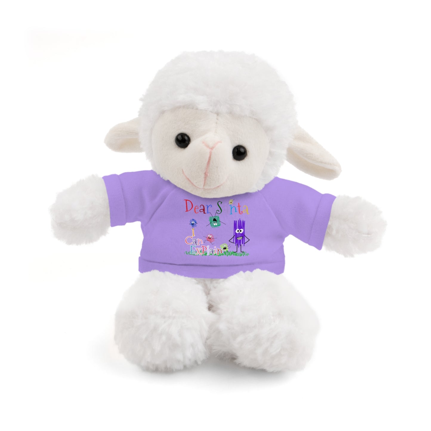 Cuddle Critters 8" Plushie | Dear Santa I can Explain soft toy Lavender Sheep 8"