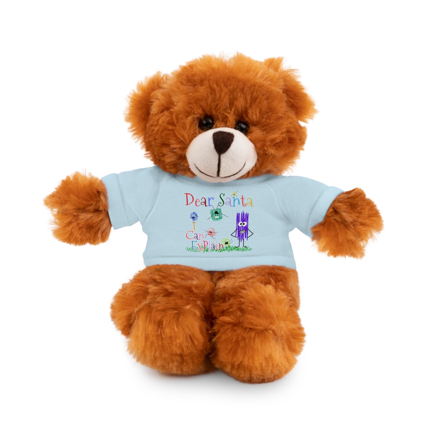 Cuddle Critters 8" Plushie | Dear Santa I can Explain soft toy Light Blue Bear 8"