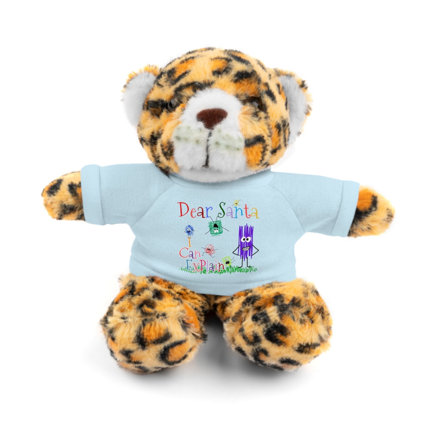 Cuddle Critters 8" Plushie | Dear Santa I can Explain soft toy Light Blue Jaguar 8"