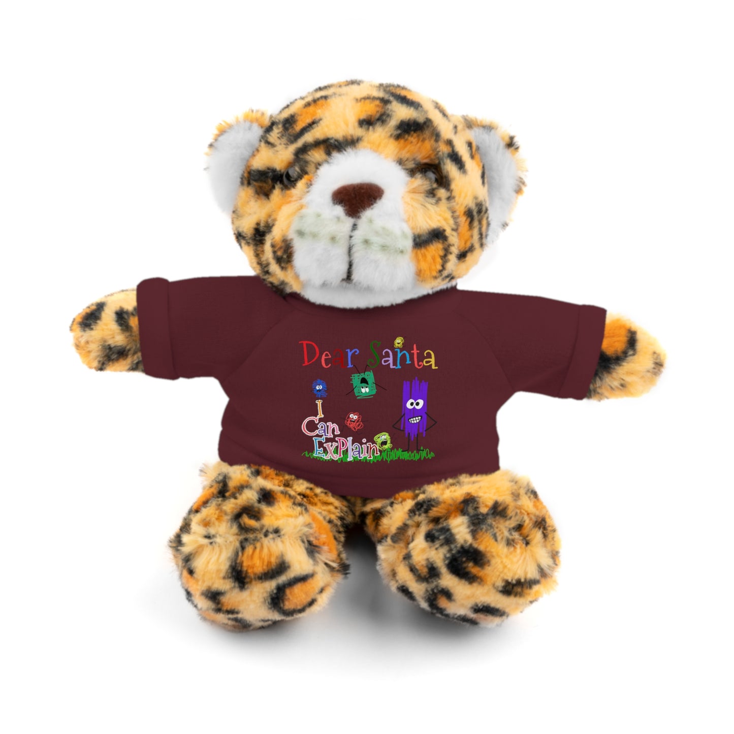 Cuddle Critters 8" Plushie | Dear Santa I can Explain soft toy Maroon Jaguar 8"