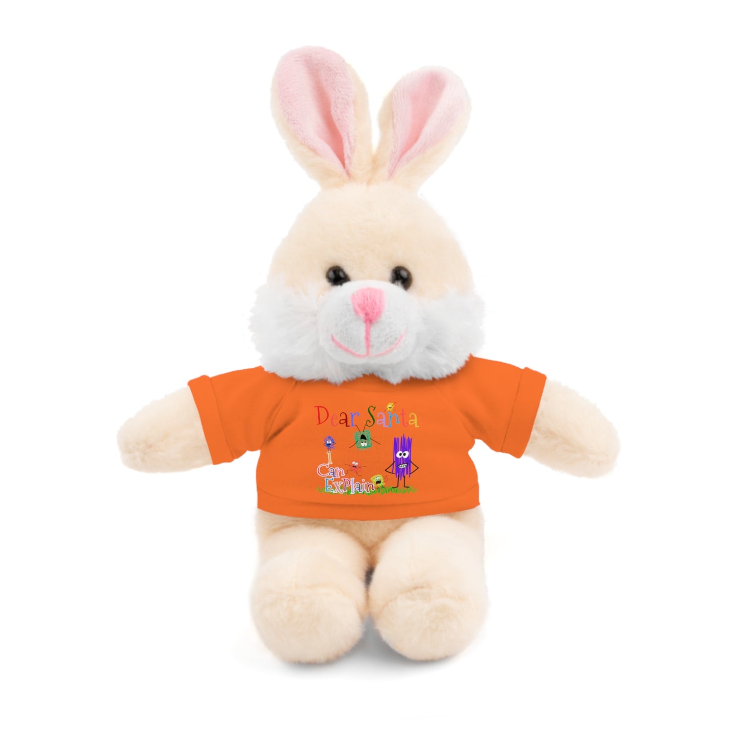 Cuddle Critters 8" Plushie | Dear Santa I can Explain soft toy Orange Bunny 8"