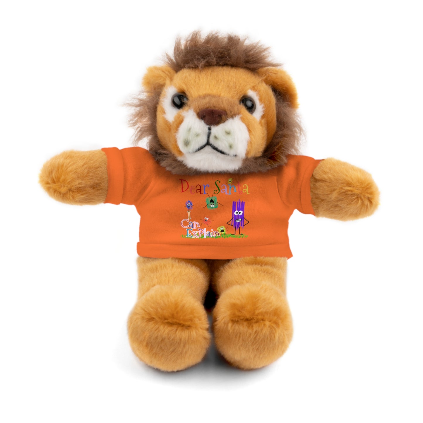 Cuddle Critters 8" Plushie | Dear Santa I can Explain soft toy Orange Lion 8"