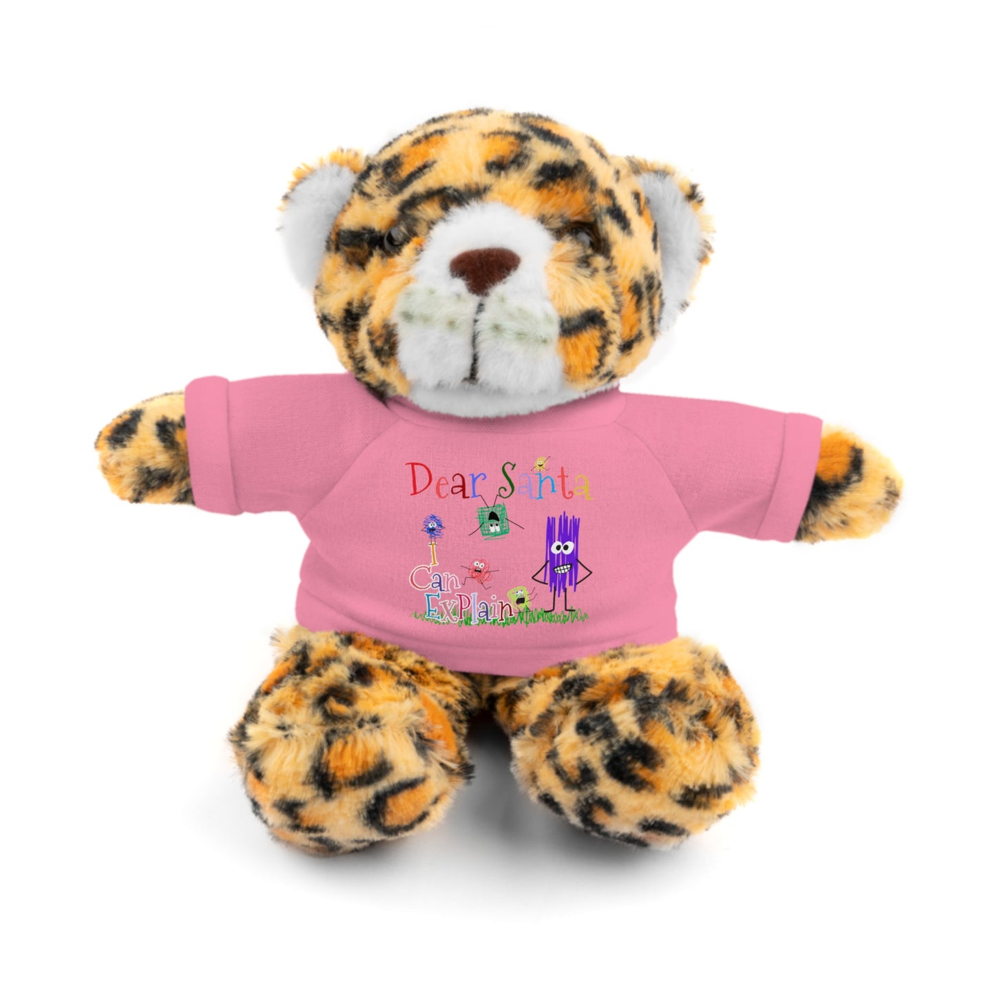 Cuddle Critters 8" Plushie | Dear Santa I can Explain soft toy Pink Jaguar 8"