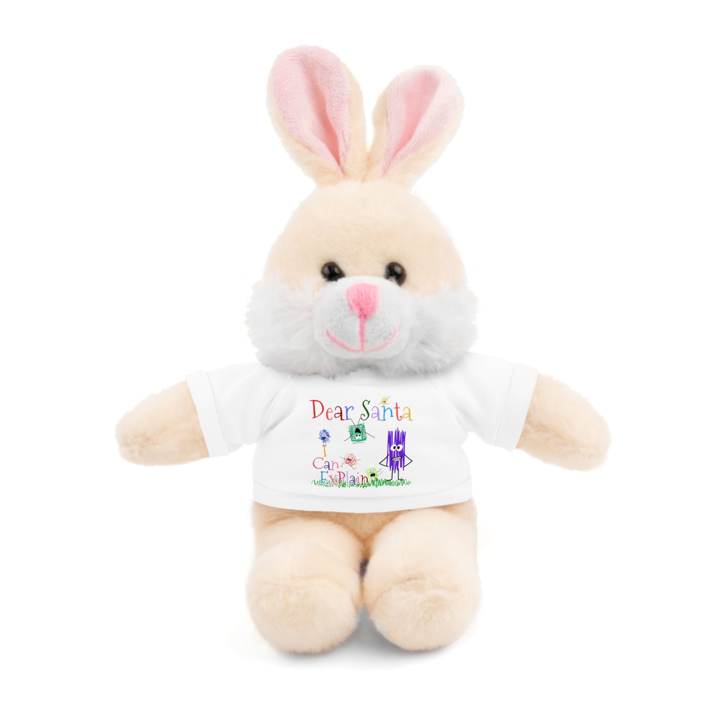 Cuddle Critters 8" Plushie | Dear Santa I can Explain soft toy White Bunny 8"