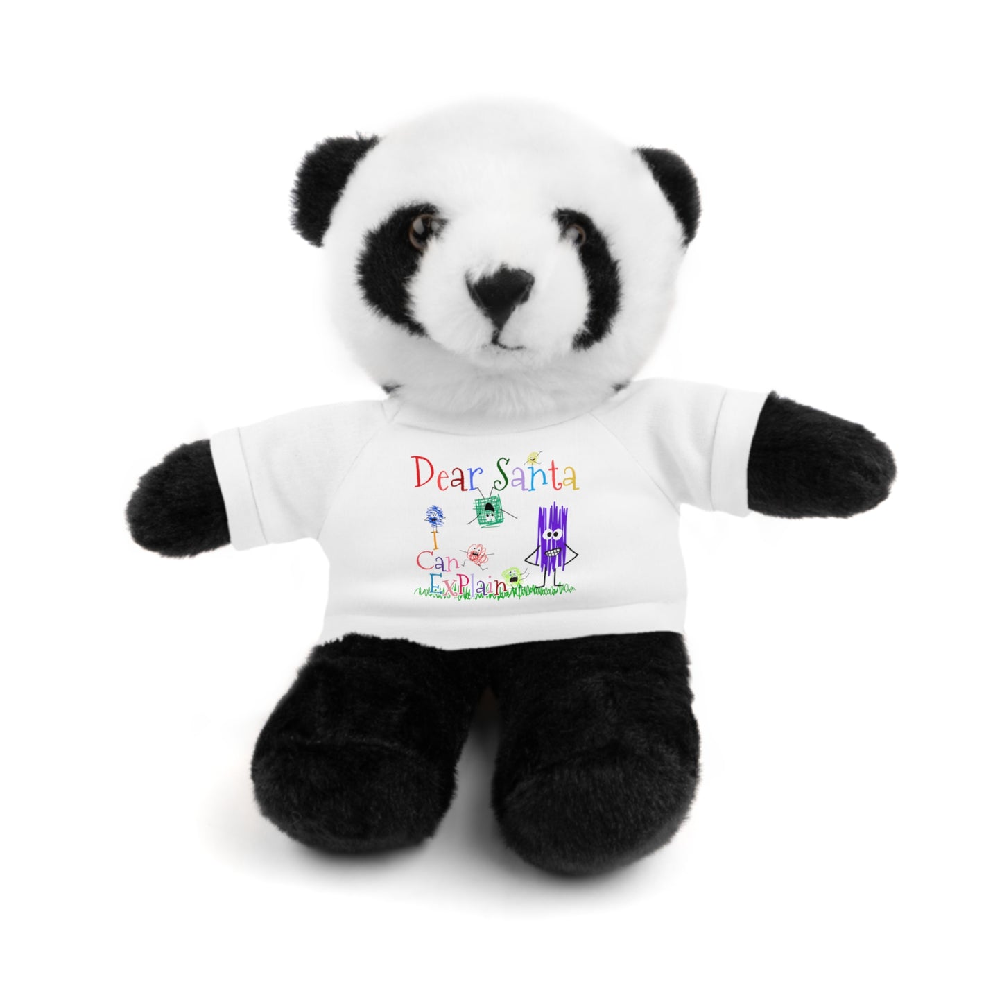 Cuddle Critters 8" Plushie | Dear Santa I can Explain soft toy White Panda 8"