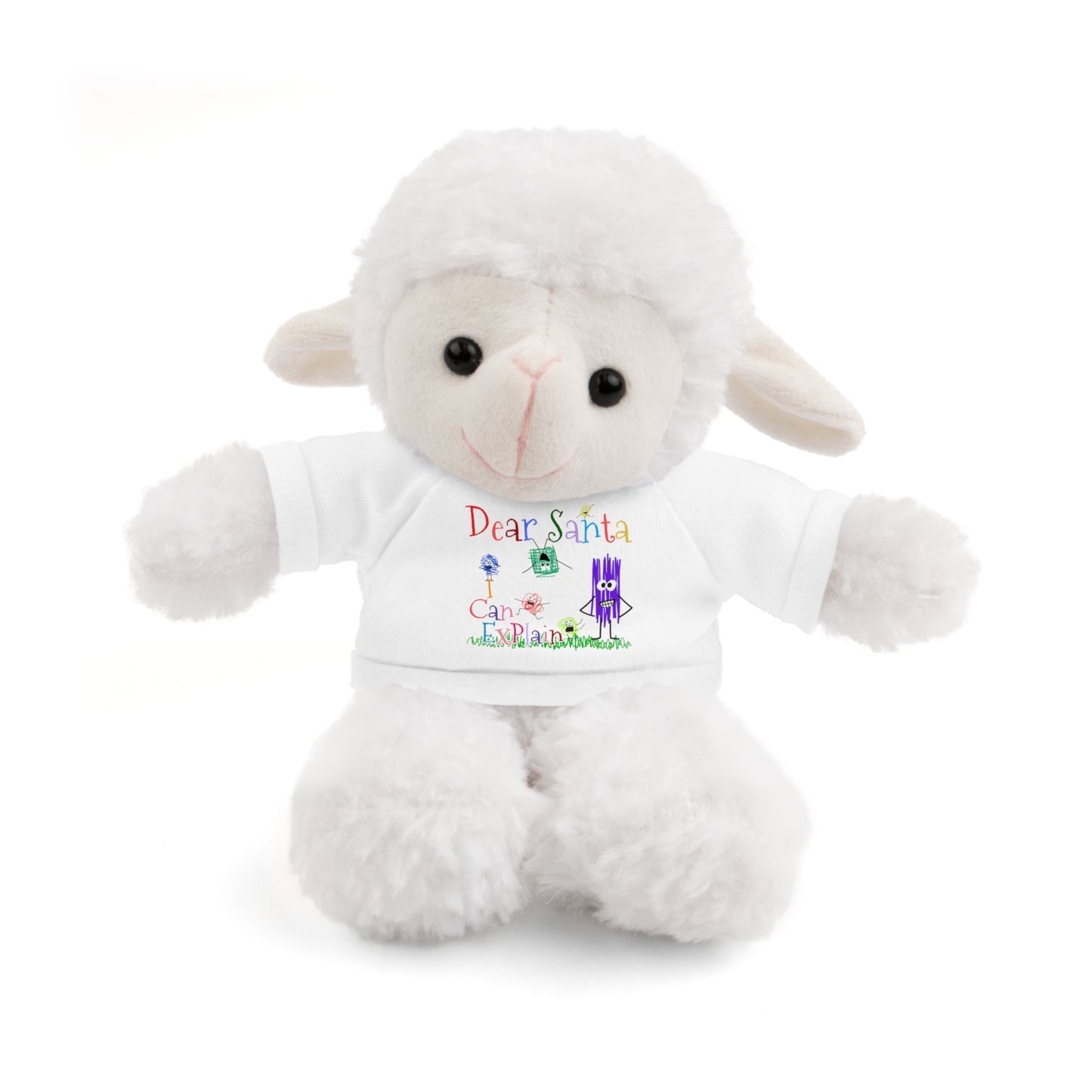 Cuddle Critters 8" Plushie | Dear Santa I can Explain soft toy White Sheep 8"