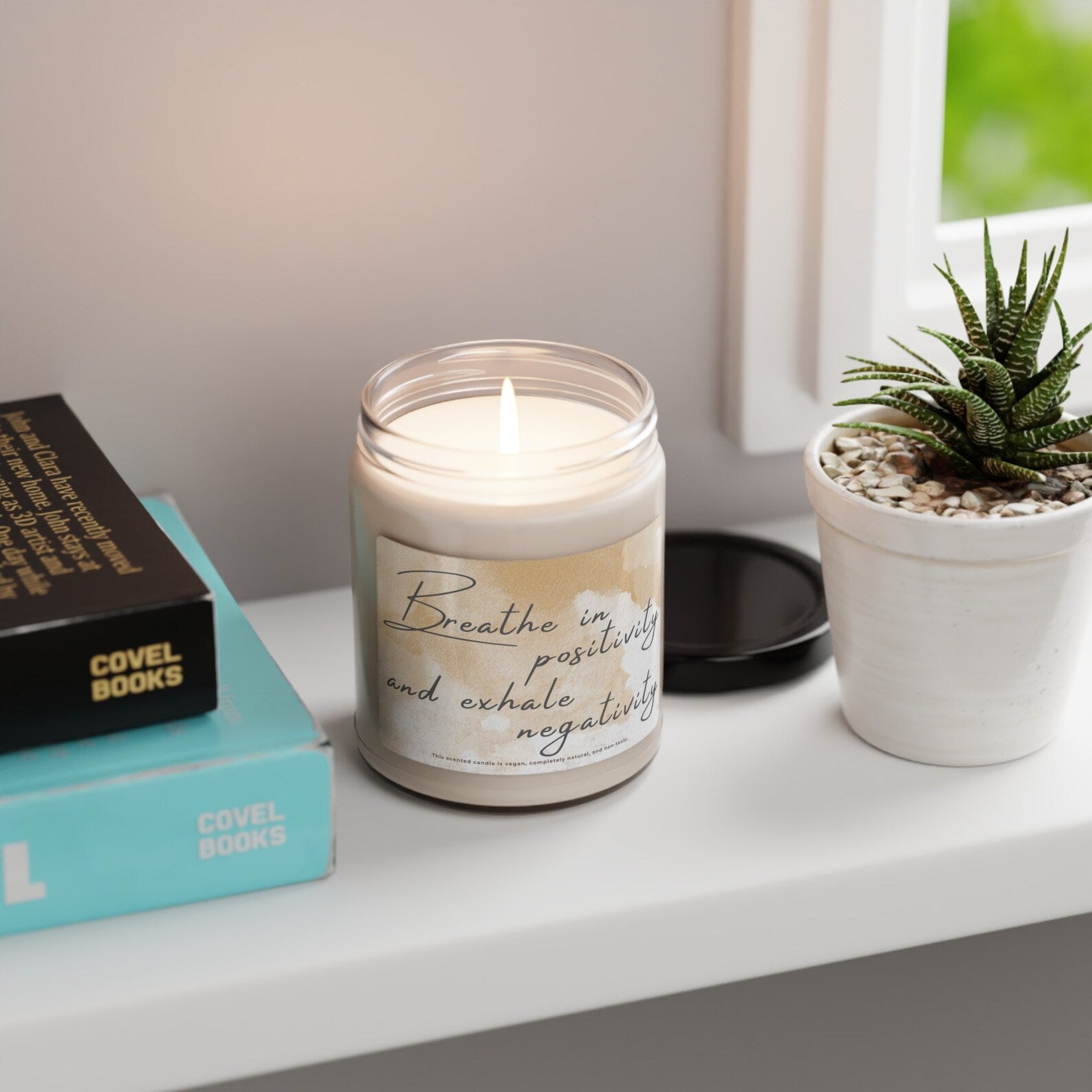 Scented Soy Candle | Breathe In Positivity and Exhale Negativity