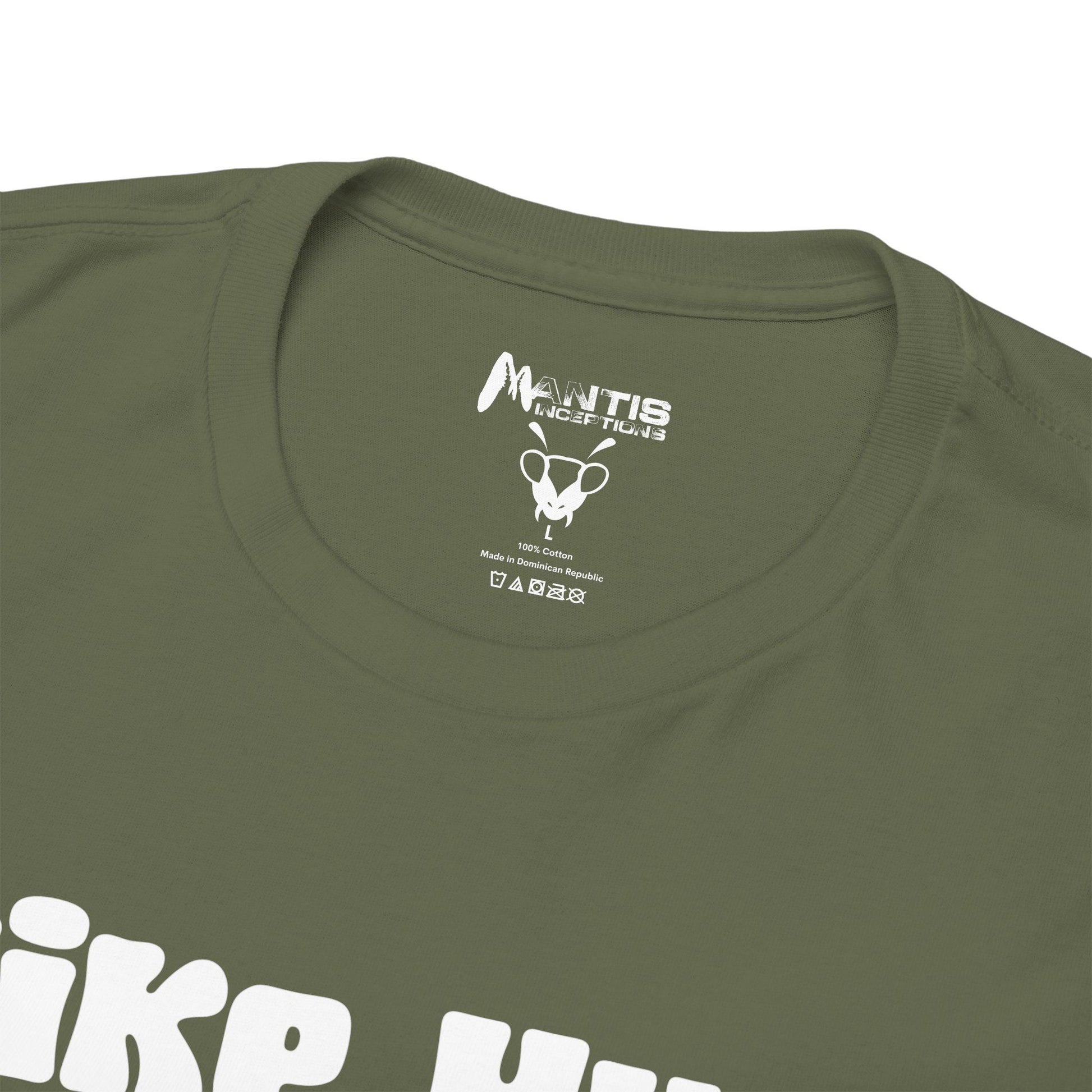 Military green tee that soaks the innocent in maximum filth