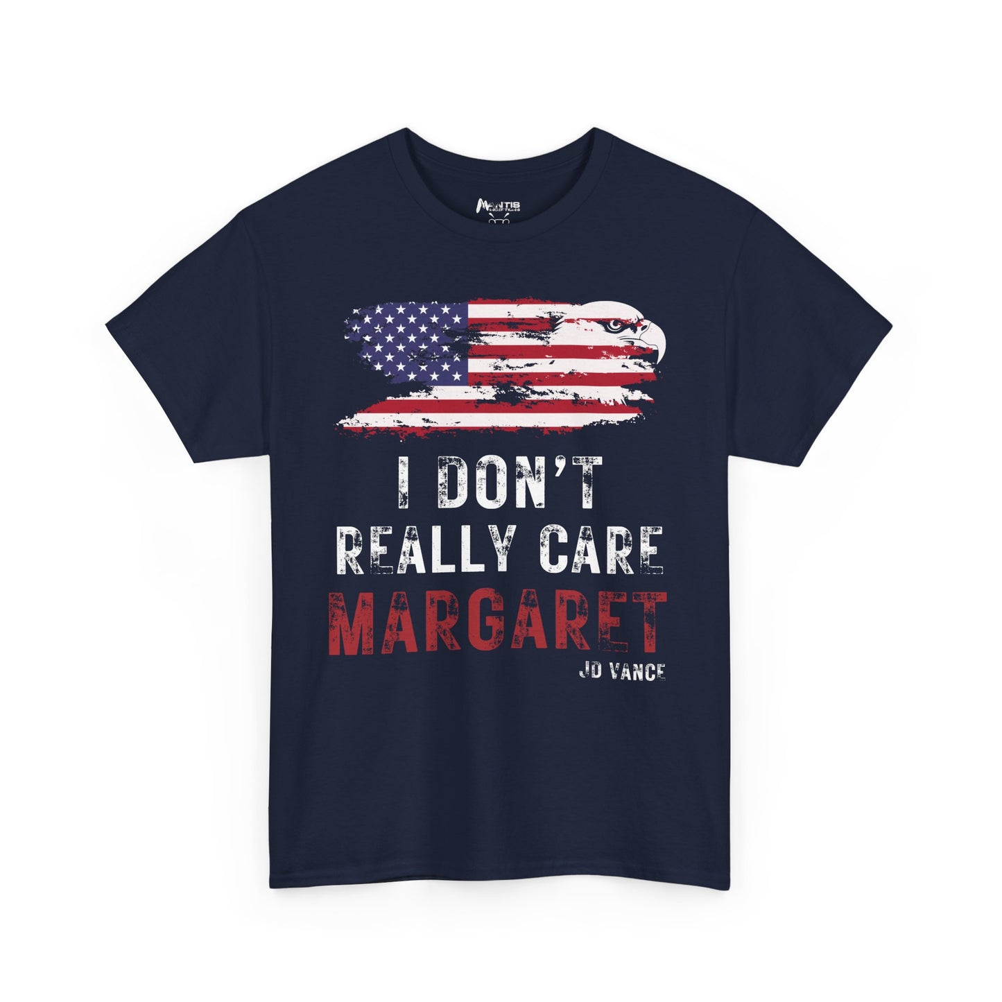 navy usa shirt with eagle and flag stating i don’t really care margaret, sarcastic freedom pride design