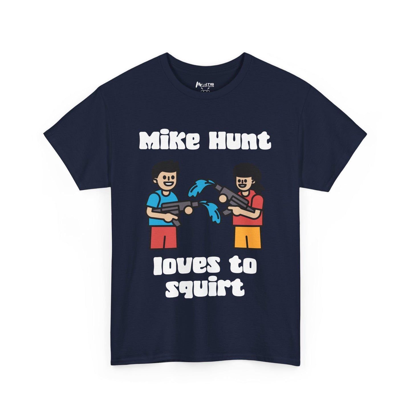 Navy shirt where Mike Hunt’s water fight turns instantly inappropriate