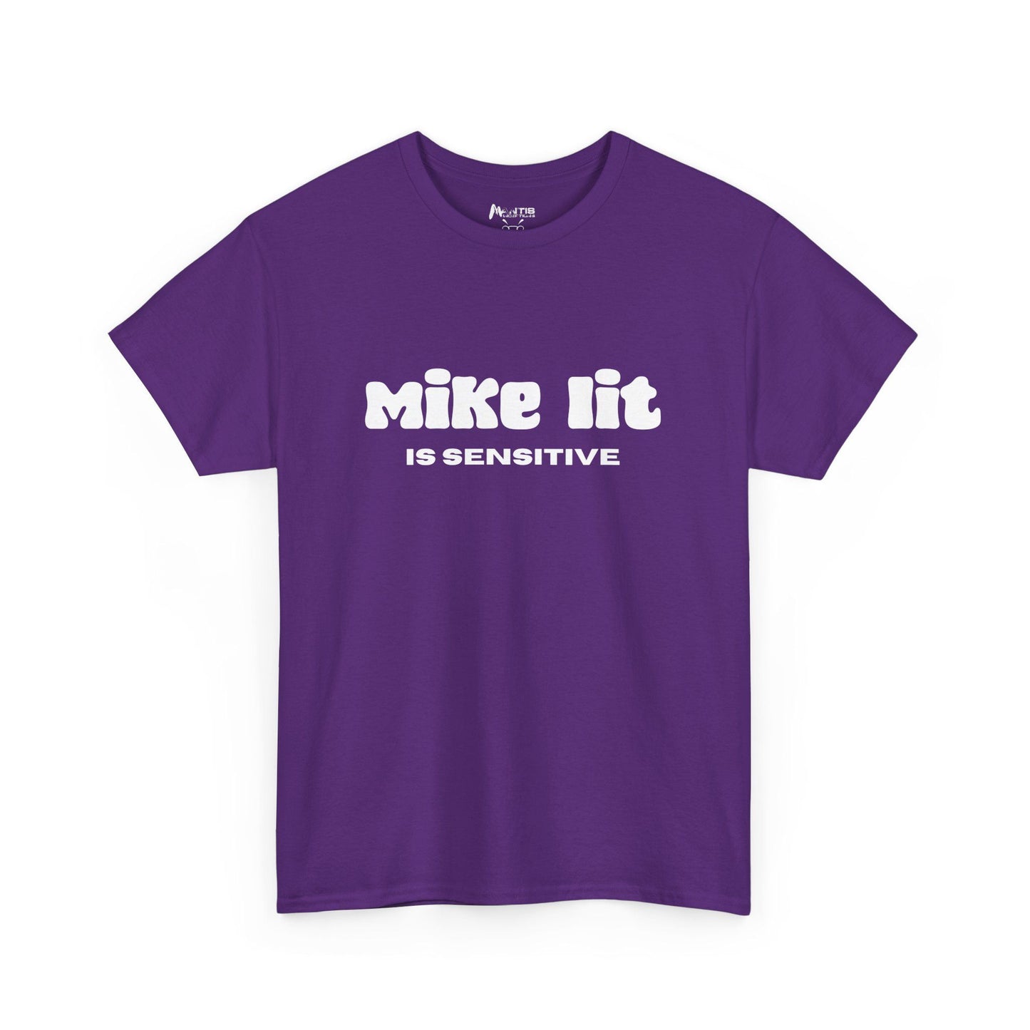Purple tee where playful text masks NSFA-level filth