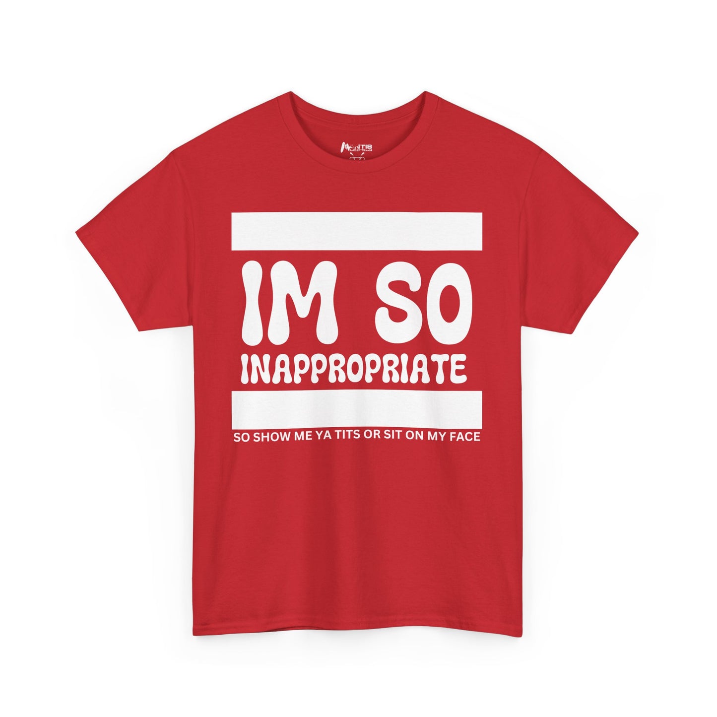 red tee that lets your inappropriate flag fly high