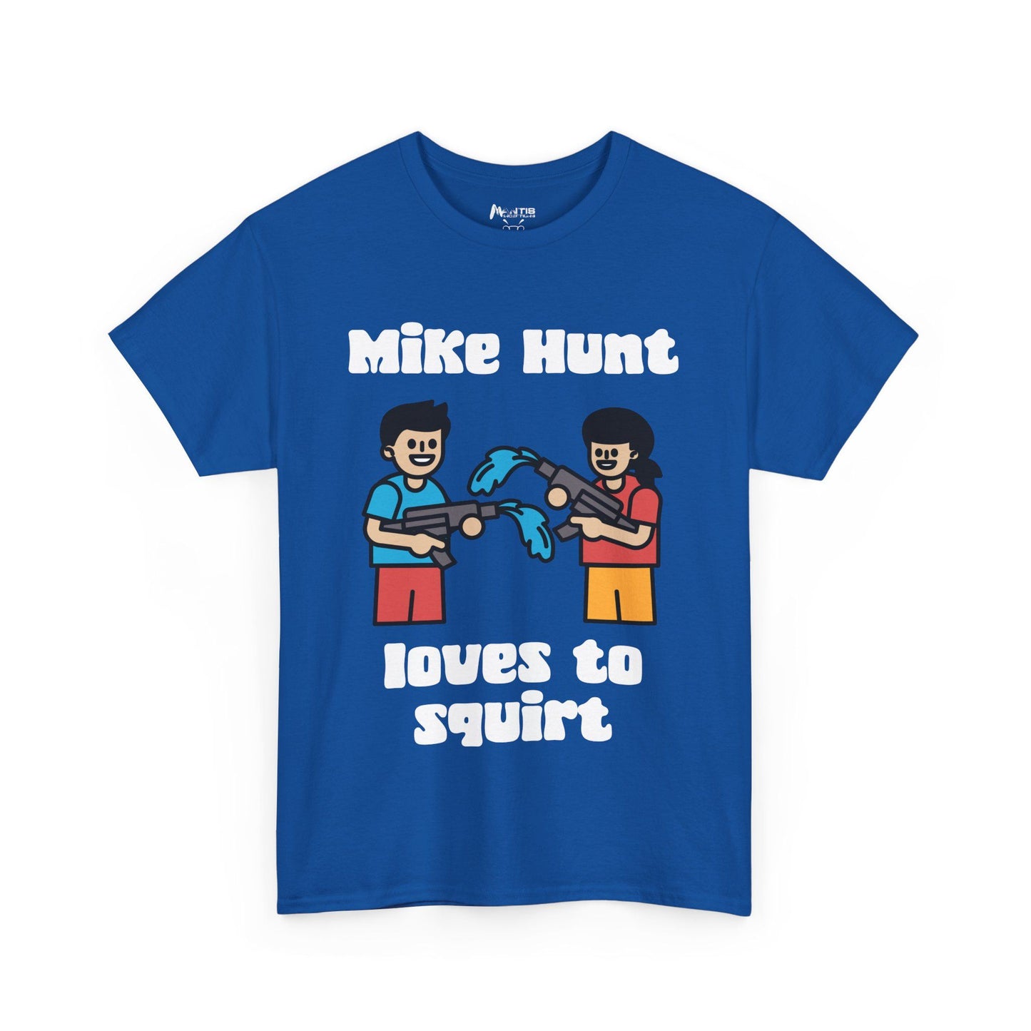 Royal tee offering both water gun nostalgia and wordplay filth