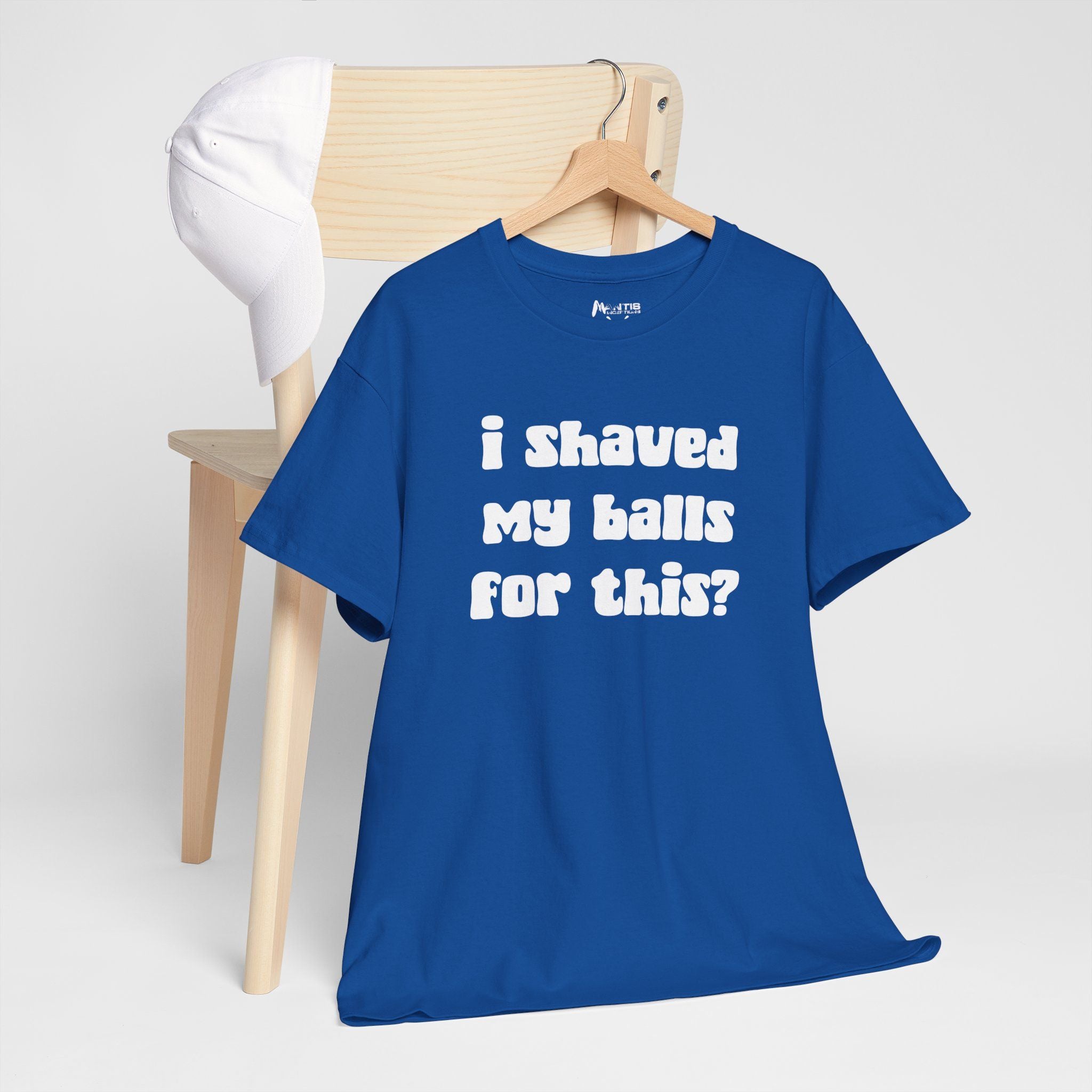 Royal tee with frustration and failure written all over it